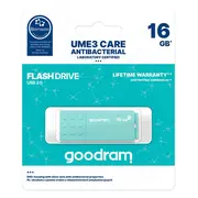 Goodram Ume3 Care Usb 3.0 16Gb Turquoise  Ume3-0160Crr11 5908267961438