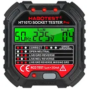 Habotest Ht107D kontaktligzdu testeris ar digitālo displeju  5907489607827 030294