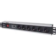 Intellinet 713962 energosadales vienība, Pdu 6 Maiņstrāvas izvade -S 1.5U Melns  0766623713962