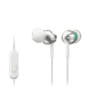 Jaunums Akcija Sony in-ear austiņas ar mikrofonu Baltas  Mdrex110Apw.ce7 4905524936797