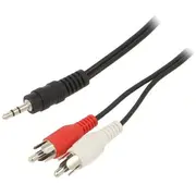 Kabelis Gembird 3.5Mm Jack -2X Rca 5M  Cca-458-5M 8716309025928
