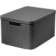 Curver Kaste ar vaku Style L 43 6X32 6X23Cm tumsi peleka 0803619308  3253923619010