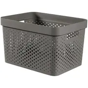 Kaste Infinity Recycled 17L 36X27X22Cm tumši pelēka  0804740G43 3253924740249