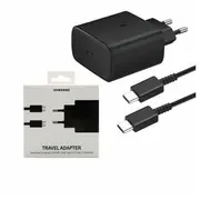Lādētājs Samsung Ep-Ta845Ebe Usb C/C 5A kabelis 45W, melns  93597