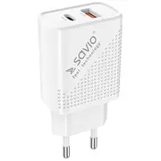 Savio tīkla lādētājs  18W Pd, Qc Usb-A La-04 5901986046790 85044030