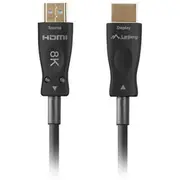 Lanberg Hdmi Cable M/M V2.1 40M 8K Optical Aoc  Ca-Hdmi-30Fb-0400-Bk 5901969437546 Kbalaehdm0057