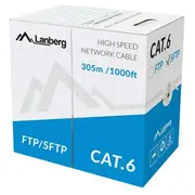 Lanberg Lcs6-11Cu-0305-S networking cable 305 m Cat.6 Sftp Cpr Fluke passed Gray  5901969421828 Wlononwcrckbs
