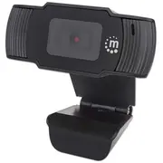Manhattan Usb Webcam, Two Megapixels Clearance Pricing, 1080P Full Hd, Usb-A, Integrated Microphone, Adjustable Clip Base, 30 frame per second, Black, Three Year Warranty, Box  462006 766623462006 Permnhkam0001