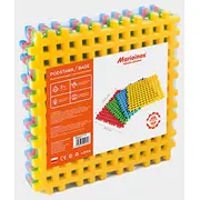 Marioinex 901076 Waffle Blocks Base  4 Pieces Multi-Colour 5903033901076