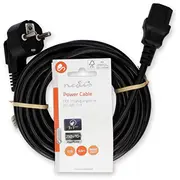 Nedis Cegl10000Bk50 elektrības kabelis Melns 5 m Cee7/7 C13  5412810424948