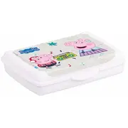 Pārtikas uzglabāšanas trauks deco-click-box mini 0,5L Olek AmpQuotPeppa PigAmpQuot 17X13X3,5Cm balts  0610704519 4052396121988