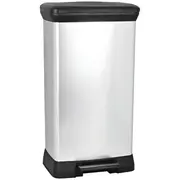 Pedāļspainis metalizēts Deco Bin 50L sudraba  0802162582 3253922162036