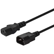 Savio Cl-99 power cable Black 1.2 m C14 coupler C13  5901986042044 Kzasavkab0004