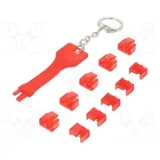 Protection cap set red push-in  Log-Mp0042 Mp0042