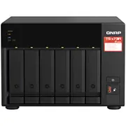 Qnap Ts-673A - Nas-Server 6 Schächte Sata 6Gb/S Raid Jbod, 0, 1, 10, 50, 60, 5, Ram 8Gb 2,5 Gigabit Ethernet iSCSI Support mit Qsw-1105-5T Switch Ts-673A-Sw5T  4711103084625