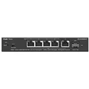 Ruijie Networks Rg-Es206Mg-P network switch Managed L2 2.5G Ethernet 100/1000/2500 Power over Poe Desktop/Wall-Mounting Black  6976915003303 Wlononwcrpoxs