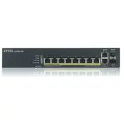 Zyxel Gs1920-8Hpv2, 10 Port Smart Managed Switch 8X Gigabit Copper And 2X Dual Pers., Hybrid Mode, Standalone Or Nebulaflex Cloud, 130 Watt Poe, Fanless 5Y Warranty  Gs1920-8Hpv2-Eu0101F 4718937602230