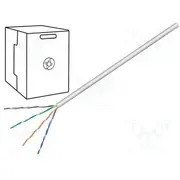Wire U/Utp Cat 5E 4X2X24Awg Cca wire Pvc grey 305M  U/Utp5E-Scca-305 95410