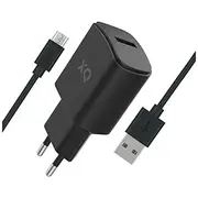 Xqisit lādētājs ar kabeli no Usb-A uz Type-C  1M kabelis 2,4A 12W melns 50857 4029948221601