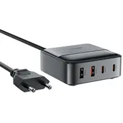 Acefast Z6 tīkla lādētājs  65W 2X Usb-A Usb-C melns 6974316283324 85044030