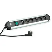 Bachmann Primo power extension 1.75 m 6 Ac outlets Black, Grey  330.071 4016514000661 Wlononwcroy13