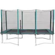 Batuts ar drošības tīklu 274X426 cm, zilu aizsargmalu.  19415 4741243194151