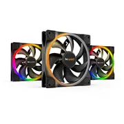 be quiet Light Wings 140Mm Argb Pwm Fan Black 3 Pack  Bl078 4260052188828