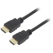 Cable Hdmi plug,both sides Pvc 5M black 30Awg Core Ccs  Goobay-61161 61161