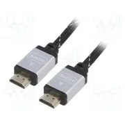 Cable Hdmi plug,both sides textile 7.5M black 30Awg Core Ccs  Ccb-Hdmil-7.5M