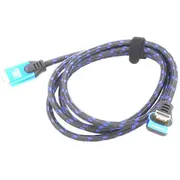 Cable Hdmi plug,HDMI plug 90 up/down textile 5M black-blue  Savkabelcl-175 Cl-175