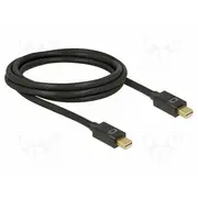 Cable mini Displayport plug,both sides 1.2 black  Delock-83475 83475