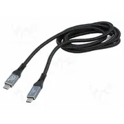 Cable Cablexpert Usb 4.0 C plug,both sides 1.5M black  Ccbp-Usb4-Cmcm-1.5 Ccbp-Usb4-Cmcm240-1.5M