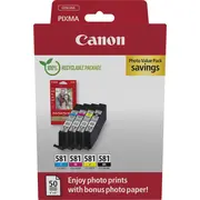 Canon Patrone Cli-581 4Er-Pack black  color paper 2106C006 8714574679013
