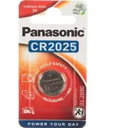 Cr2025 baterijas Panasonic litija iepakojumā 1 gb.  Bat2025.P1 5019068085121