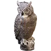 Dārza dekors Pūce 19X18X43Cm, ar solāro gaismu un skaņu  4750959113141 9113141