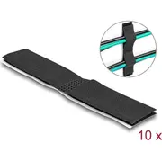 Delock Hook-And-Loop Cable Holder self-adhesive L 110 mm x W 20 set 10 pcs black  19098 4043619190980