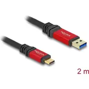 Delock Usb 10 Gbps Cable Type-A male to Type-CTrade 2 m red metal  80618 4043619806188
