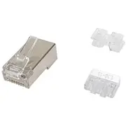 Equip 121147 vadu savienotājs Rj-45 Satīna tērauds, Caurspīdīgs  4015867233863