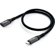 Equip 128370 Usb kabelis 3.2 Gen 2 3.1 0,5 m C Melns  4015867231036 430023