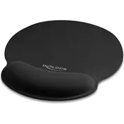 Ergonomisks peles paliktnis, 252X227Mm, melns, Delock  12559 4043619125593