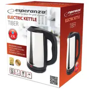 Esperanza Ekk036X Electric kettle 2,5 L 2200 W Inox  5901299957332 Agdespcze0075