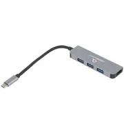 Gembird Usb Type-C 2In1 Multi-Port Adapters Hub  Hdmi Hubs A-Cm-Combo2-01 8716309121446 Kbagemada0051