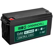 Green Cell Cube Agm Vrla Ip54 12V 250Ah maintenance-free battery for campers, photovoltaics, solar panels, boats  Agm12V250Ah-J 5904326376403