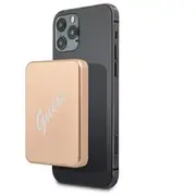 Guess Gupbmsvslg ārējais akumulators Powerbank  3000 mAh 5W Usb-C, Magsafe zelta Gue001299-0 3666339000806 85076000