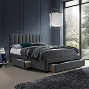 Gulta Grace ar matraci Harmony Topp 160X200Cm, tumši pelēka  K28867 4741617107213