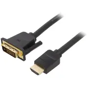Hdmi to Dvi Cable 1M Vention Abfbf Black 