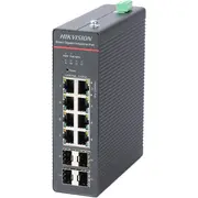 Hikvision Ds-3T1512Hp-Si-8P4Fkit75W network switch Managed Gigabit Ethernet 10/100/1000 Power over Poe Black  100661575 6936422147723 Wlononwcrowwc