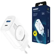 Inductive mains charger 3Mk Hardy Charger Pd 2In1 33W Usb-C Usb-A - white  155658-0 5903108561938 85044030