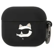 Karl Lagerfeld 3D Logo Nft Choupette Head Silicone Case for Airpods 3 Black  Kla3Runchk 3666339087913
