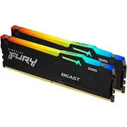 Operatyvinė atmintis Kingston Fury Beast Rgb Ddr5 32Gb 2X16Gb 6400Mhz Cl32 Expo juoda  Kf564C32Bbeak2-32 740617343113 47236896